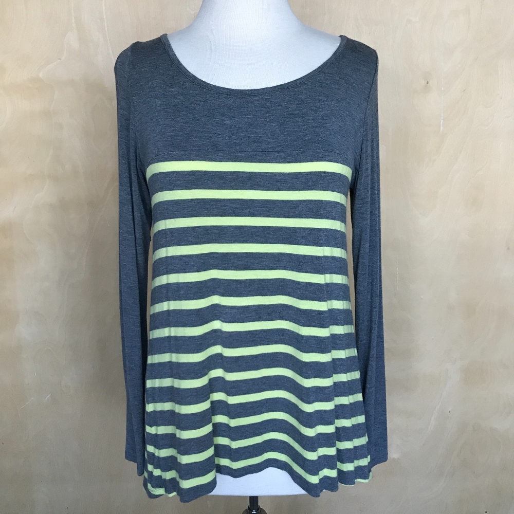 Anthropologie striped long-sleeved t-shirt tunic